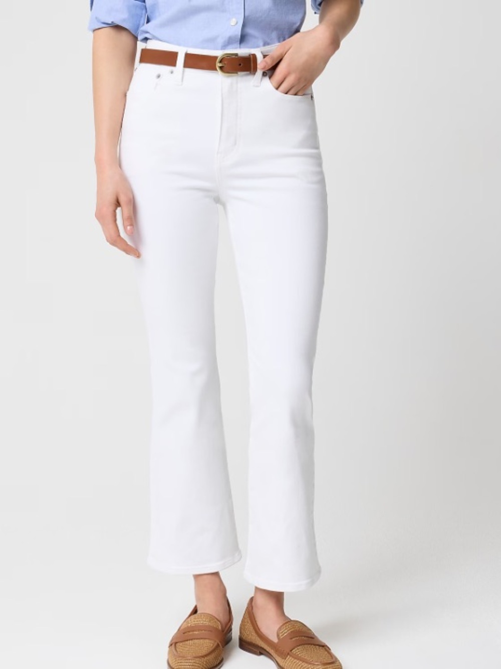 J crew Ankle flare jean in signature stretch+